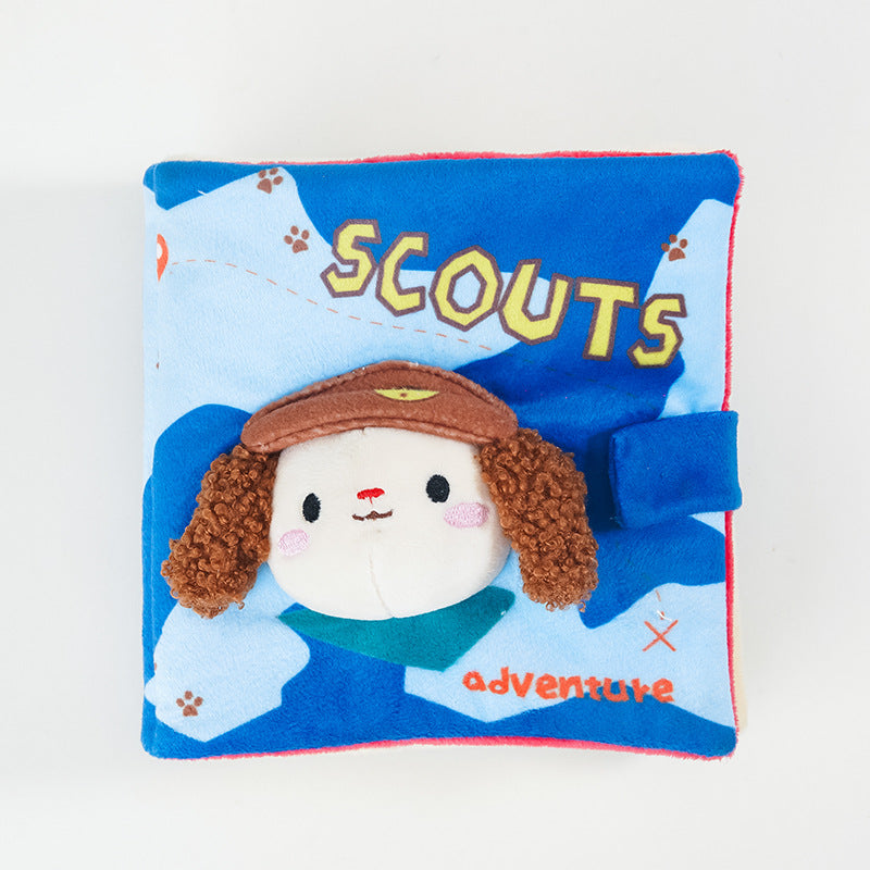 pawscube-Sniffing Food Sounding Toy Cute Book Toy Puppy Hidden Book Pet Toy